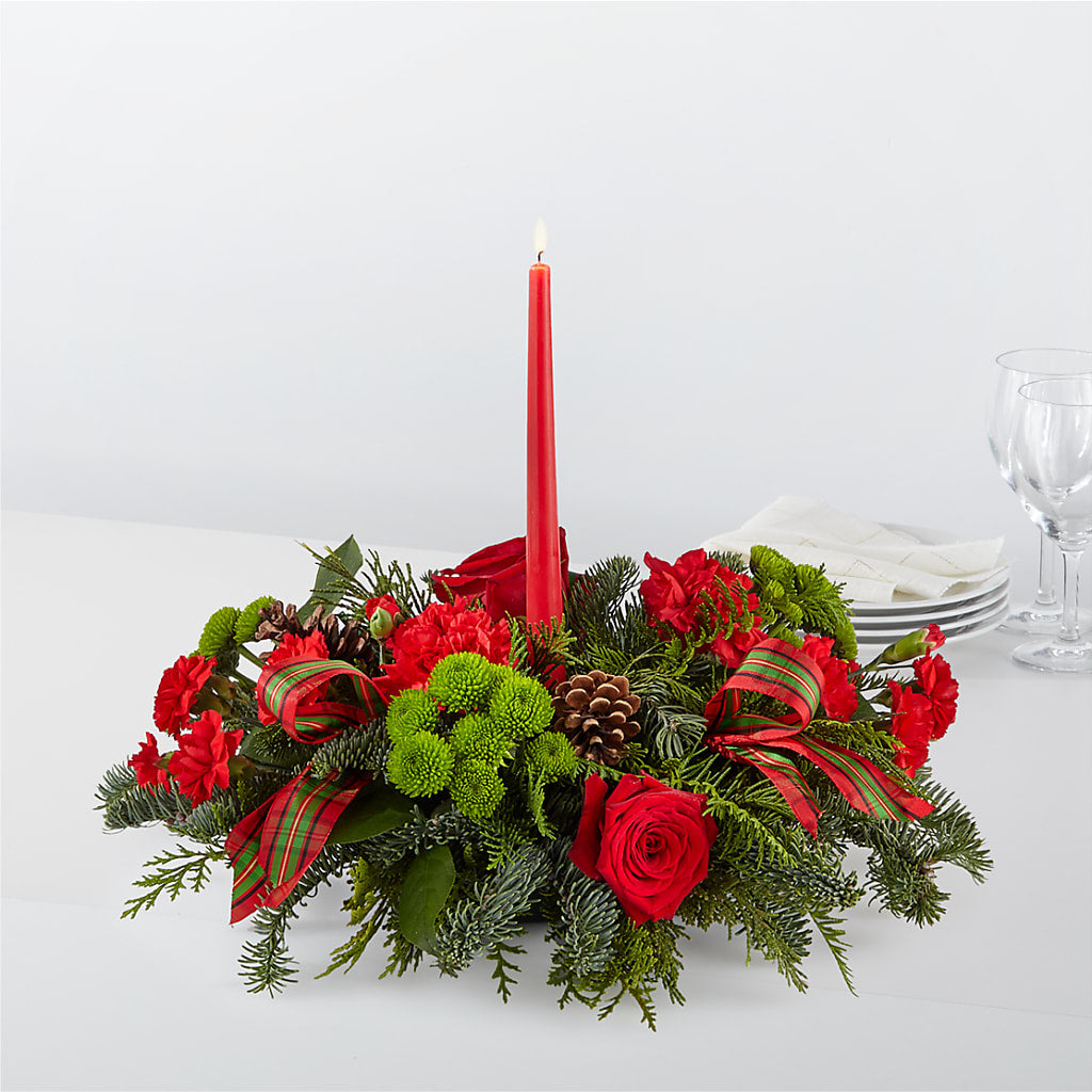 By the Candlelight Centerpiece – DESIGNER'S TOUCH FLORIST & GIFT SHOP LLC, West Union SC
