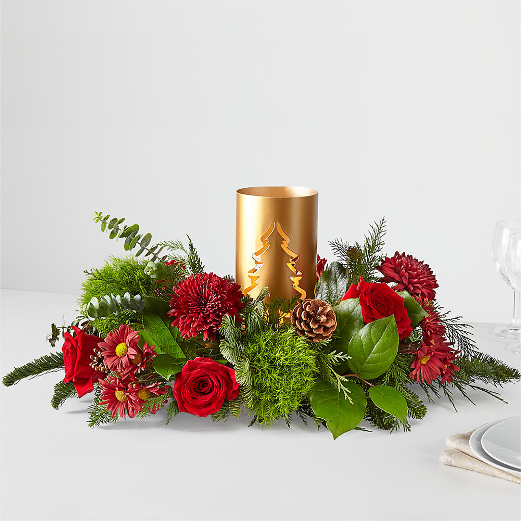 Toast the Season Centerpiece – DESIGNER'S TOUCH FLORIST & GIFT SHOP LLC, West Union SC
