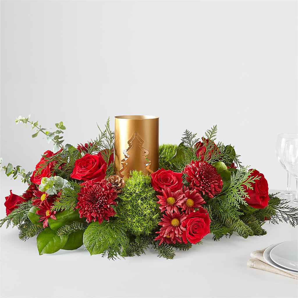 Toast the Season Centerpiece – DESIGNER'S TOUCH FLORIST & GIFT SHOP LLC, West Union SC