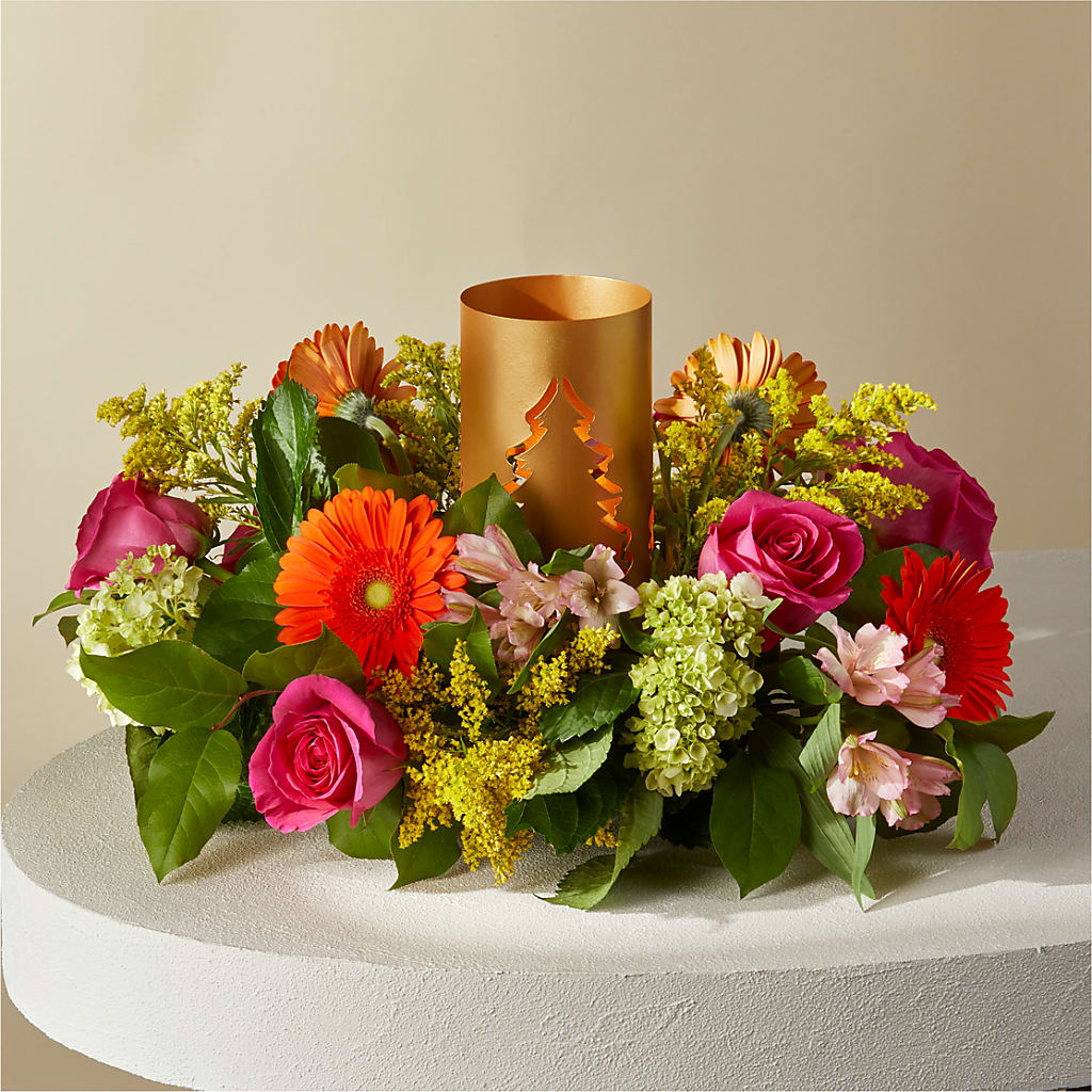 Sunlit Centerpiece – DESIGNER'S TOUCH FLORIST & GIFT SHOP LLC, West Union SC