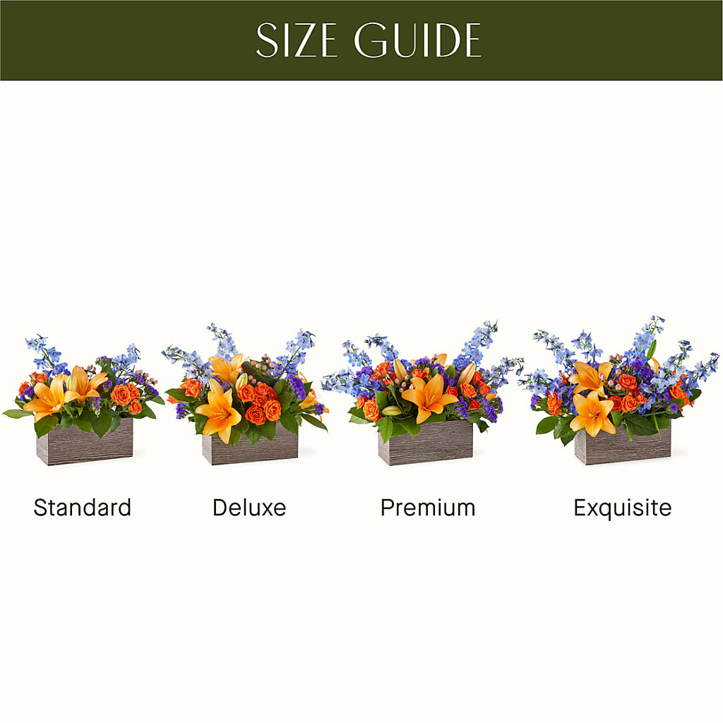 Radiant Citrus Box Bouquet – DESIGNER'S TOUCH FLORIST & GIFT SHOP LLC, West Union SC