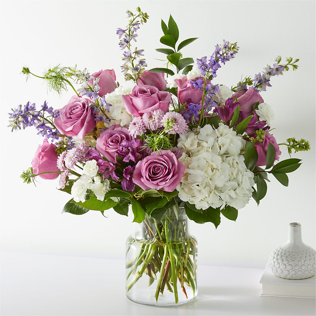Violet Caress Bouquet – DESIGNER'S TOUCH FLORIST & GIFT SHOP LLC, West Union SC