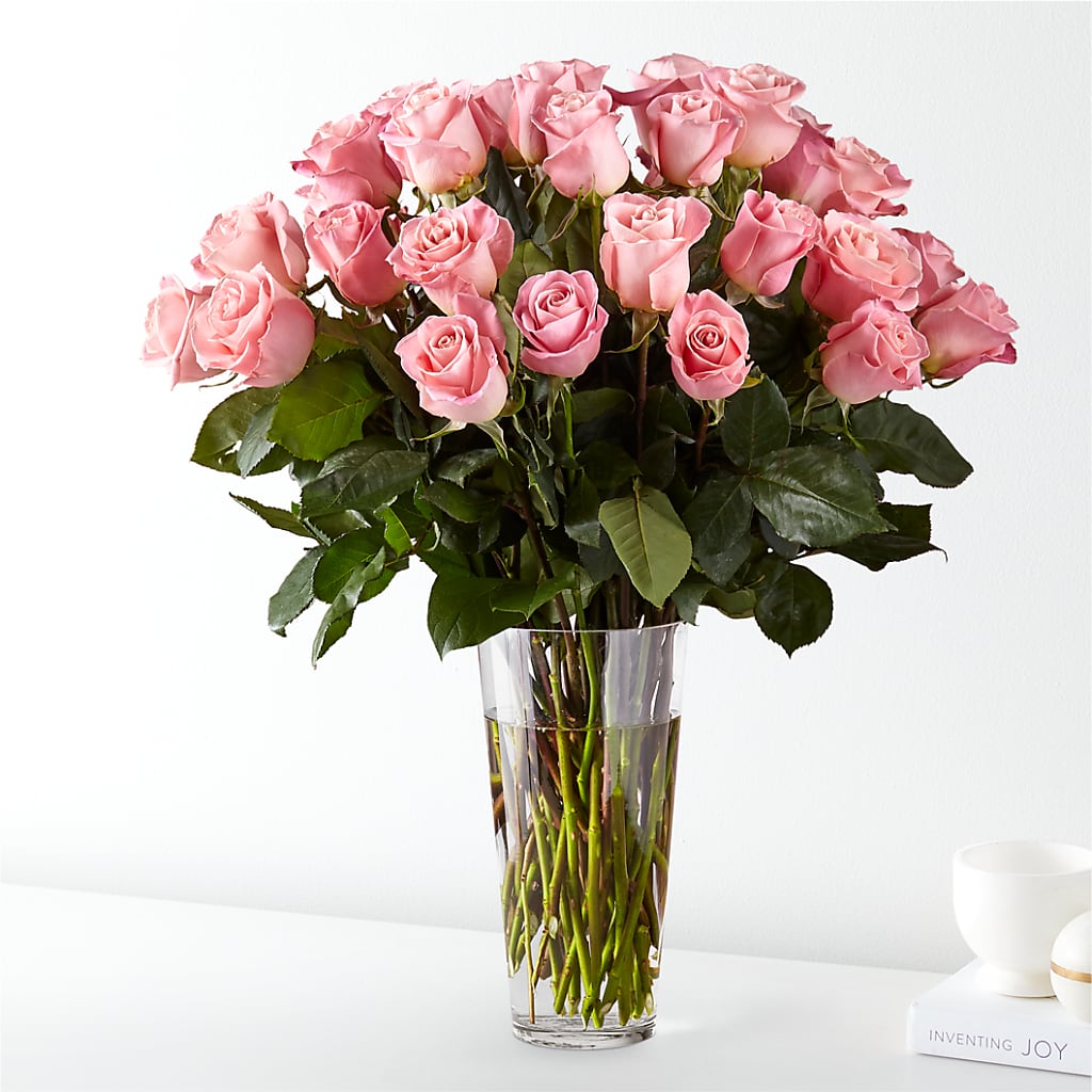 Long Stem Pink Rose Bouquet – DESIGNER'S TOUCH FLORIST & GIFT SHOP LLC, West Union SC