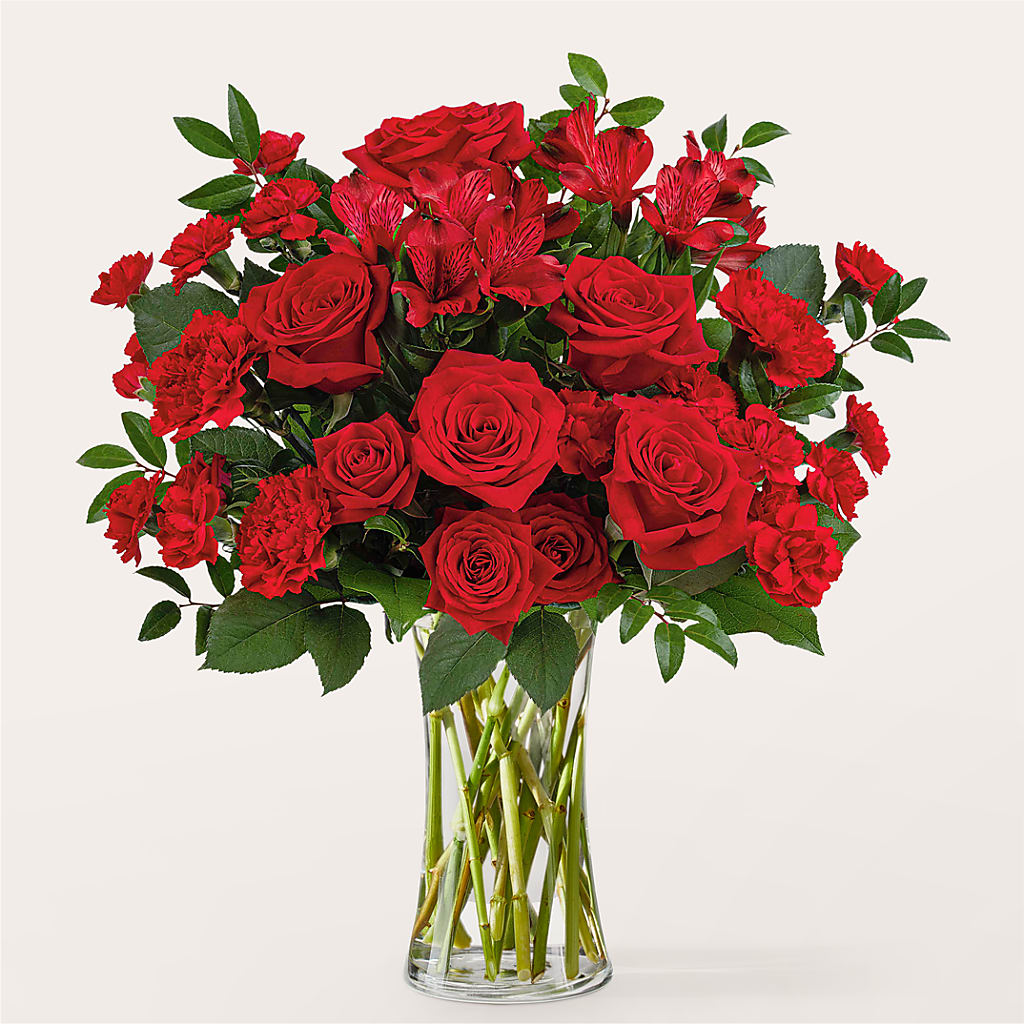 Brilliant Ruby Bouquet – DESIGNER'S TOUCH FLORIST & GIFT SHOP LLC, West Union SC
