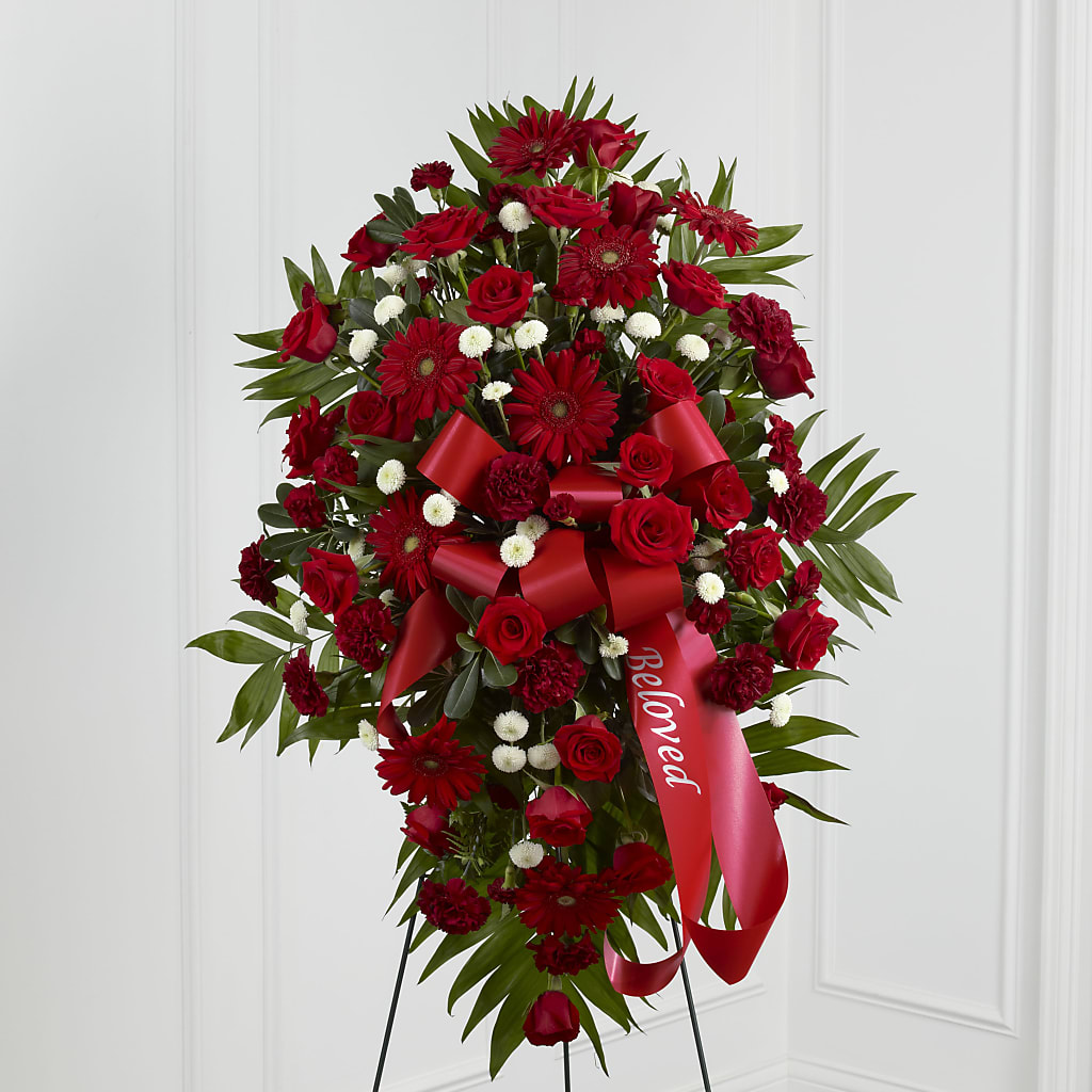 Treasured Memories Standing Spray – DESIGNER'S TOUCH FLORIST & GIFT SHOP LLC, West Union SC