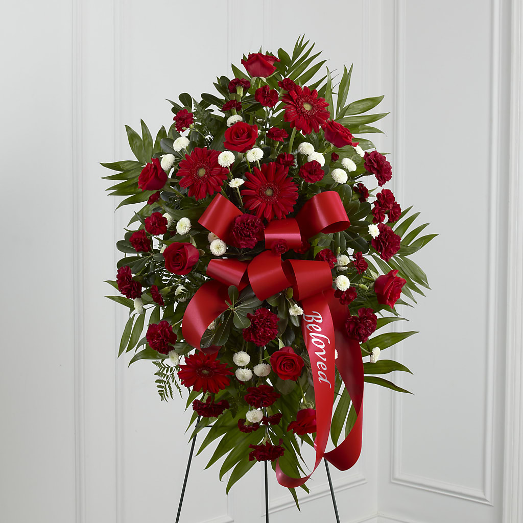 Treasured Memories Standing Spray – DESIGNER'S TOUCH FLORIST & GIFT SHOP LLC, West Union SC