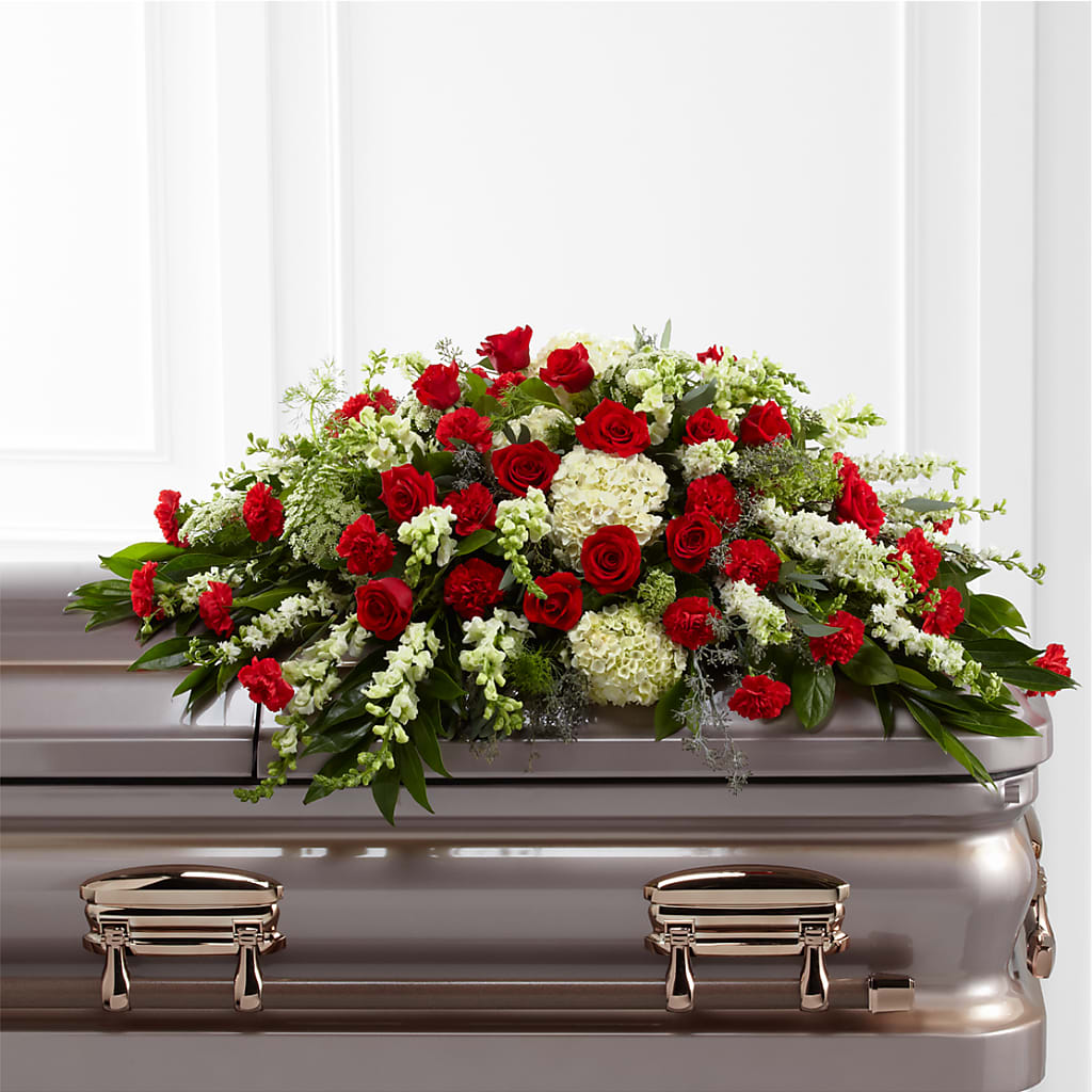 Sincerity Casket Spray – DESIGNER'S TOUCH FLORIST & GIFT SHOP LLC, West Union SC