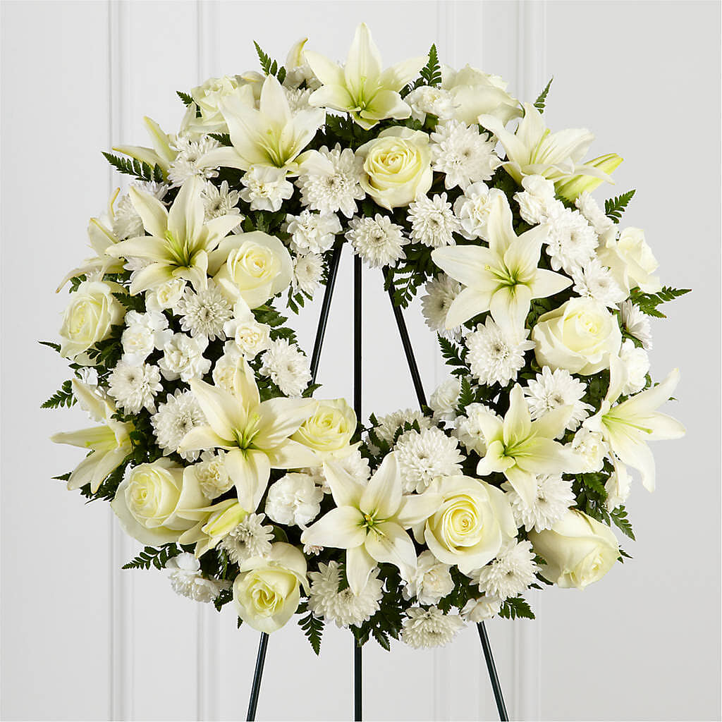 Treasured Tribute Wreath – DESIGNER'S TOUCH FLORIST & GIFT SHOP LLC, West Union SC