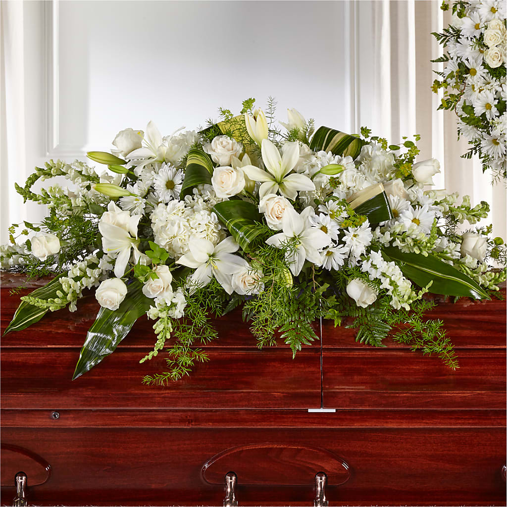 Abundance Casket Spray – DESIGNER'S TOUCH FLORIST & GIFT SHOP LLC, West Union SC
