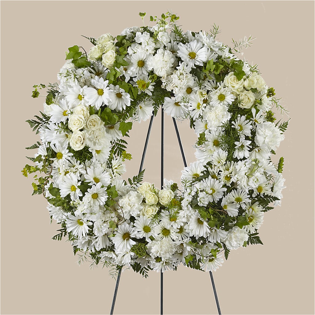 Faithful Wishes Wreath – DESIGNER'S TOUCH FLORIST & GIFT SHOP LLC, West Union SC