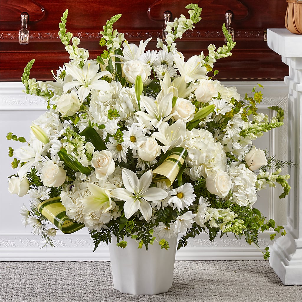 Thoughts of Tranquility Floor Basket – DESIGNER'S TOUCH FLORIST & GIFT SHOP LLC, West Union SC