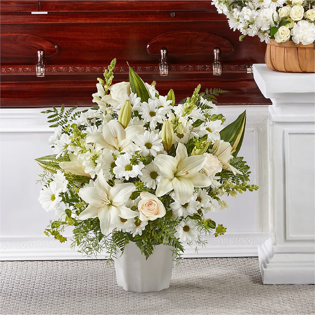 Thoughts of Tranquility Floor Basket – DESIGNER'S TOUCH FLORIST & GIFT SHOP LLC, West Union SC
