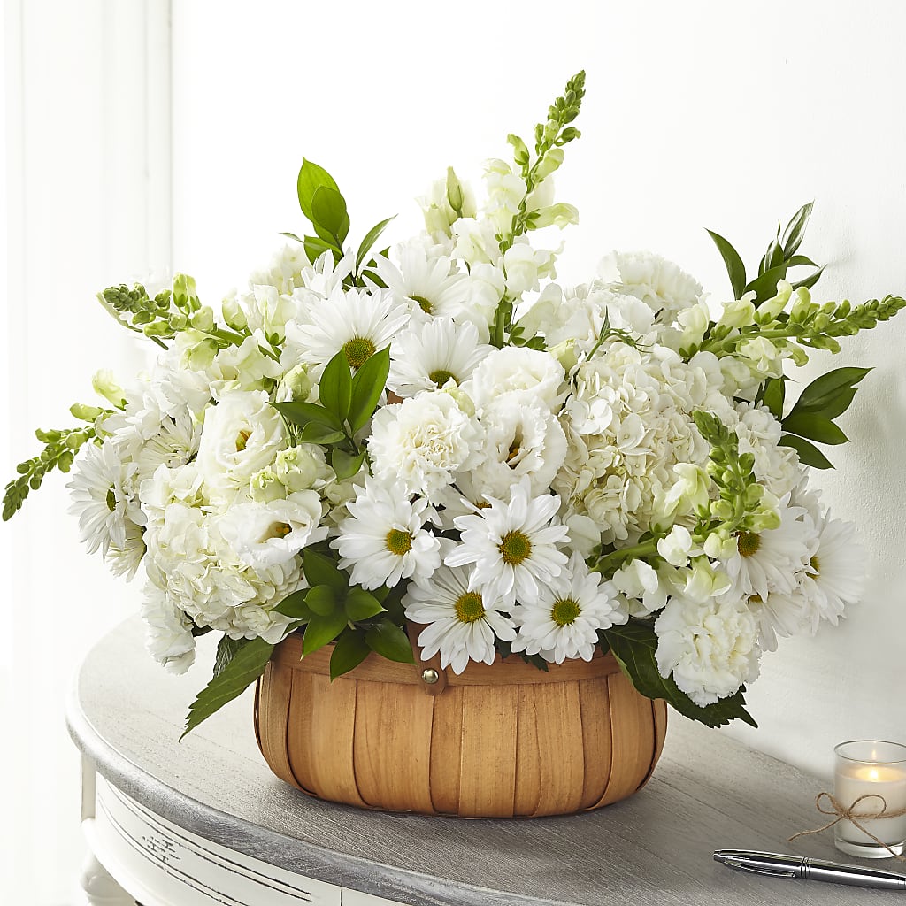 Pure Ivory Basket – DESIGNER'S TOUCH FLORIST & GIFT SHOP LLC, West Union SC