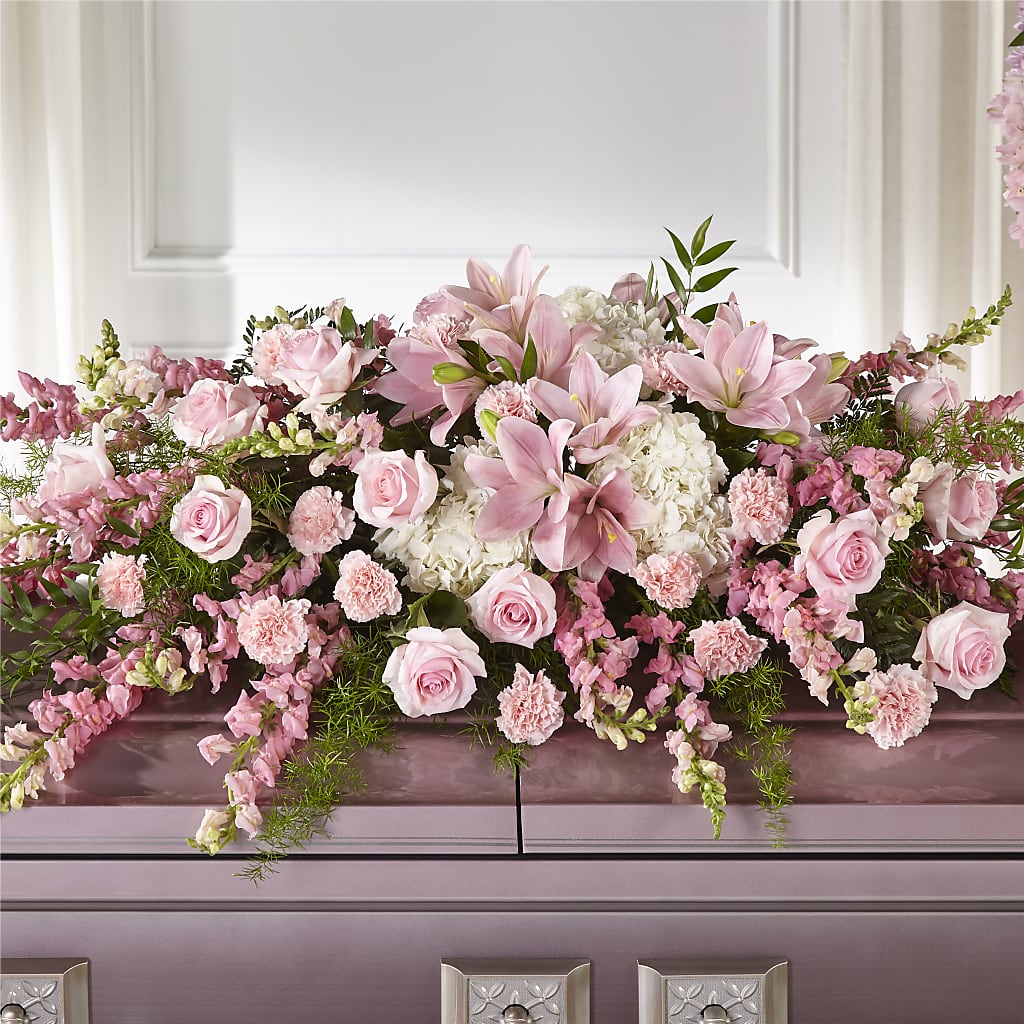 Life & Remembrance Casket Spray – DESIGNER'S TOUCH FLORIST & GIFT SHOP LLC, West Union SC