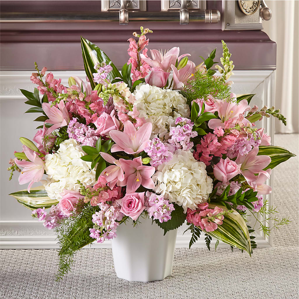 Simply Serene Floor Basket – DESIGNER'S TOUCH FLORIST & GIFT SHOP LLC, West Union SC
