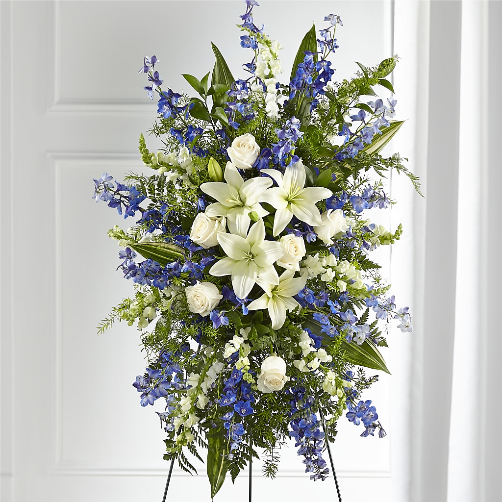 Faithful Friend Standing Spray – DESIGNER'S TOUCH FLORIST & GIFT SHOP LLC, West Union SC