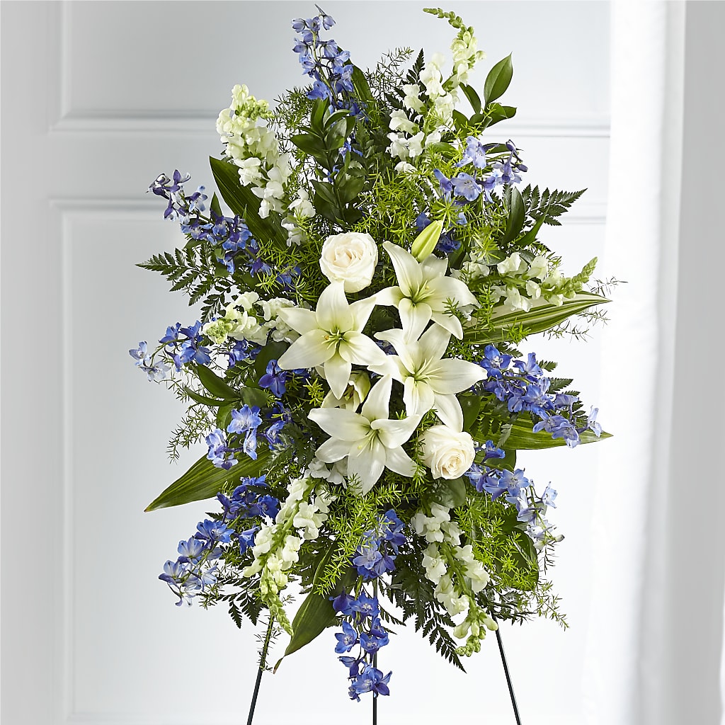 Faithful Friend Standing Spray – DESIGNER'S TOUCH FLORIST & GIFT SHOP LLC, West Union SC
