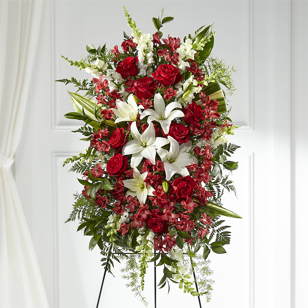 Everlasting Memory Standing Spray – DESIGNER'S TOUCH FLORIST & GIFT SHOP LLC, West Union SC