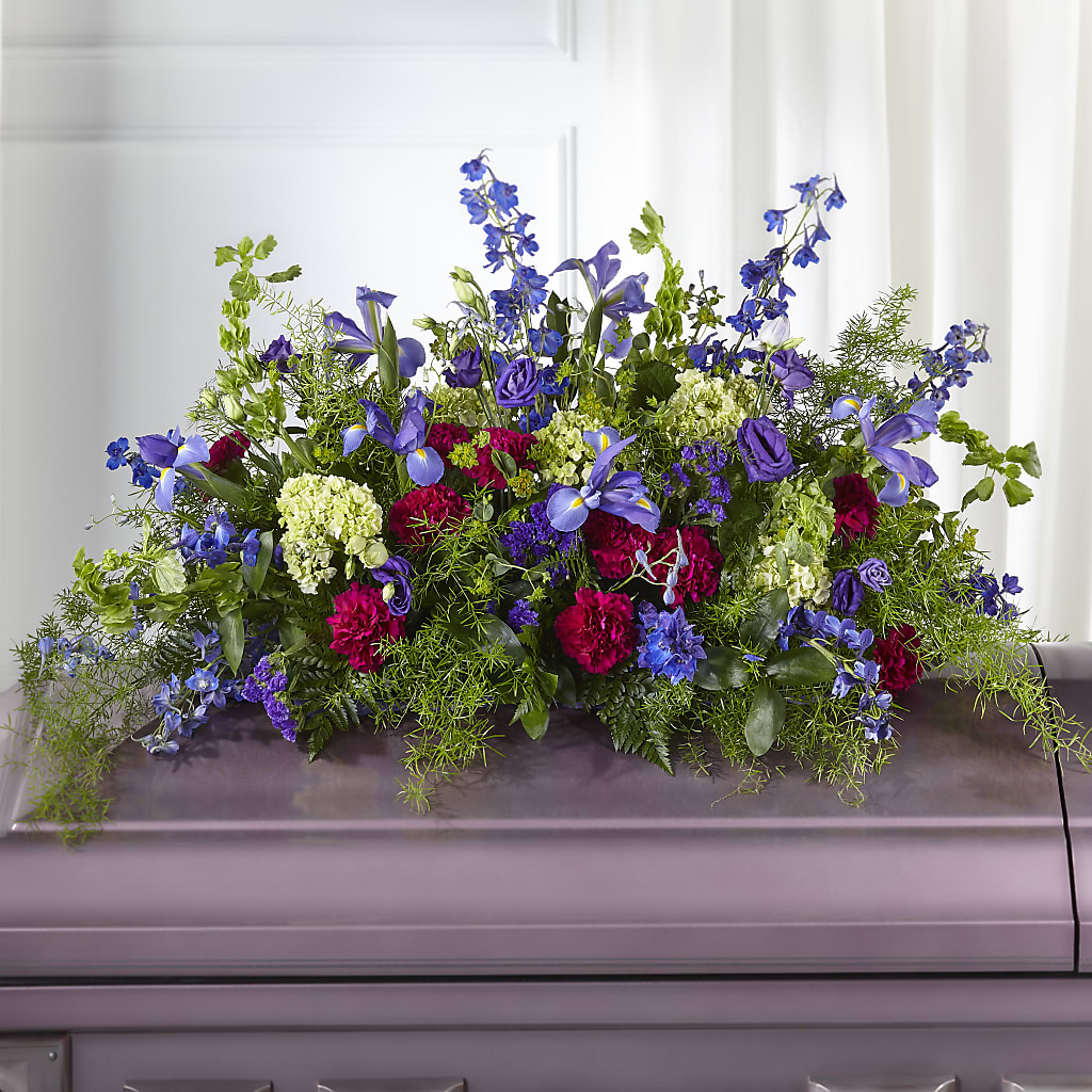 Always Treasured Casket Spray – DESIGNER'S TOUCH FLORIST & GIFT SHOP LLC, West Union SC