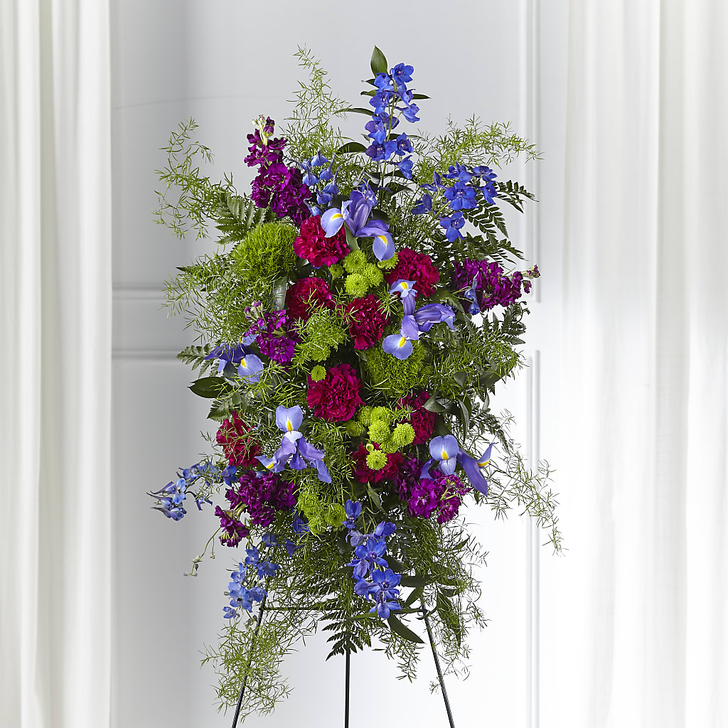 Heavenly Skies Standing Spray – DESIGNER'S TOUCH FLORIST & GIFT SHOP LLC, West Union SC