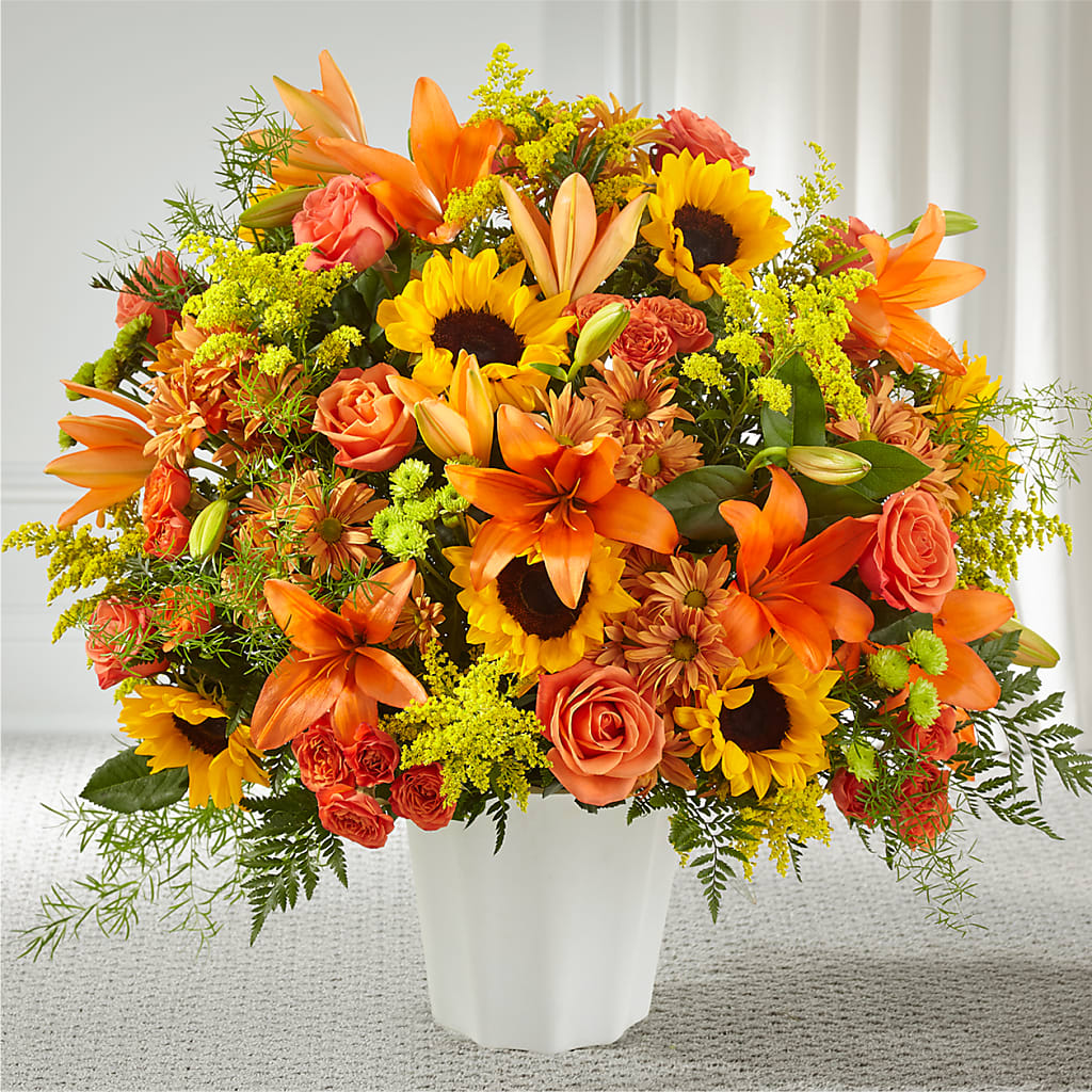 Harvest Thoughts Floor Basket – DESIGNER'S TOUCH FLORIST & GIFT SHOP LLC, West Union SC