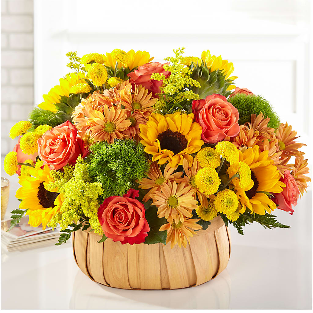 Harvest Sunflower Basket – DESIGNER'S TOUCH FLORIST & GIFT SHOP LLC, West Union SC