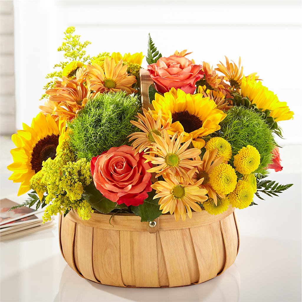 Harvest Sunflower Basket – DESIGNER'S TOUCH FLORIST & GIFT SHOP LLC, West Union SC