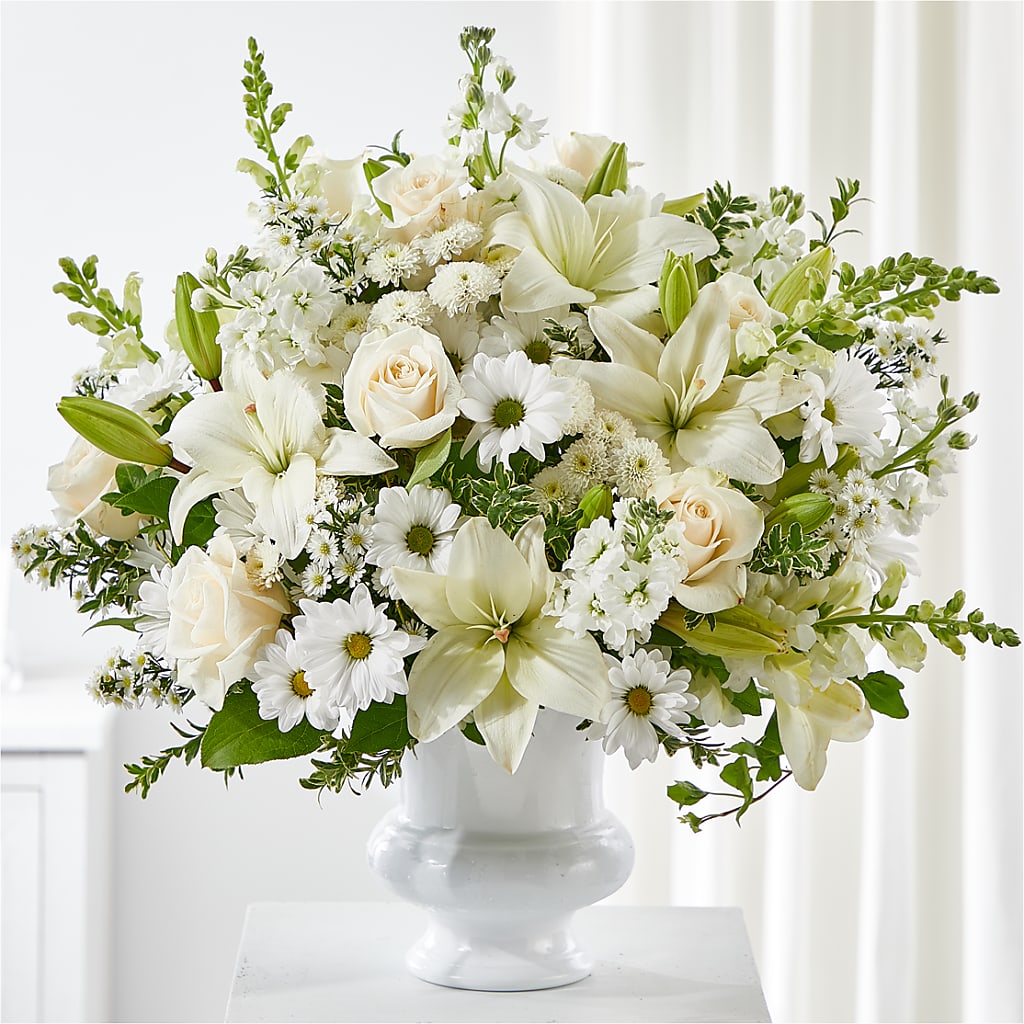 Uplifting Urn Arrangement – DESIGNER'S TOUCH FLORIST & GIFT SHOP LLC, West Union SC
