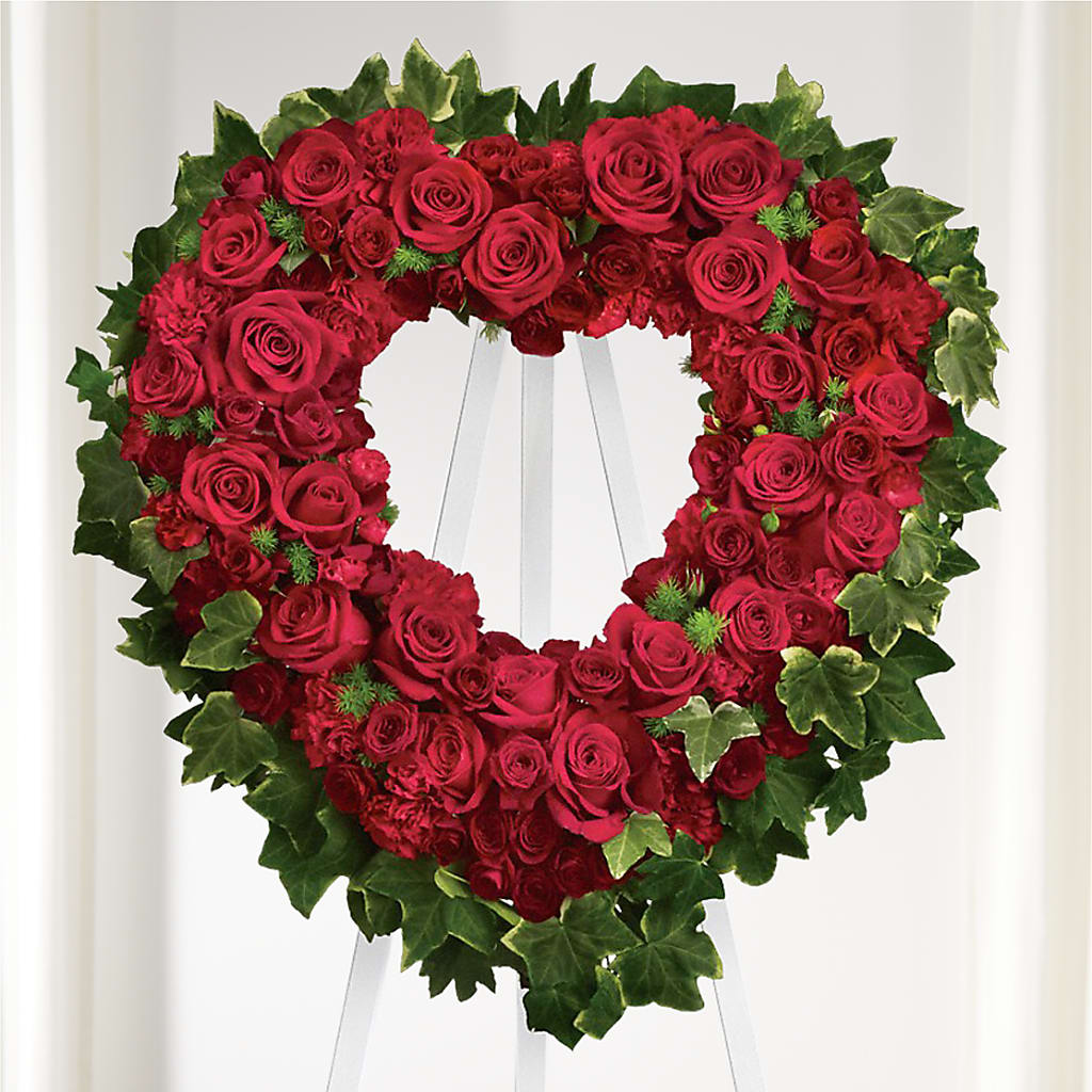 Wholehearted Standing Spray – DESIGNER'S TOUCH FLORIST & GIFT SHOP LLC, West Union SC