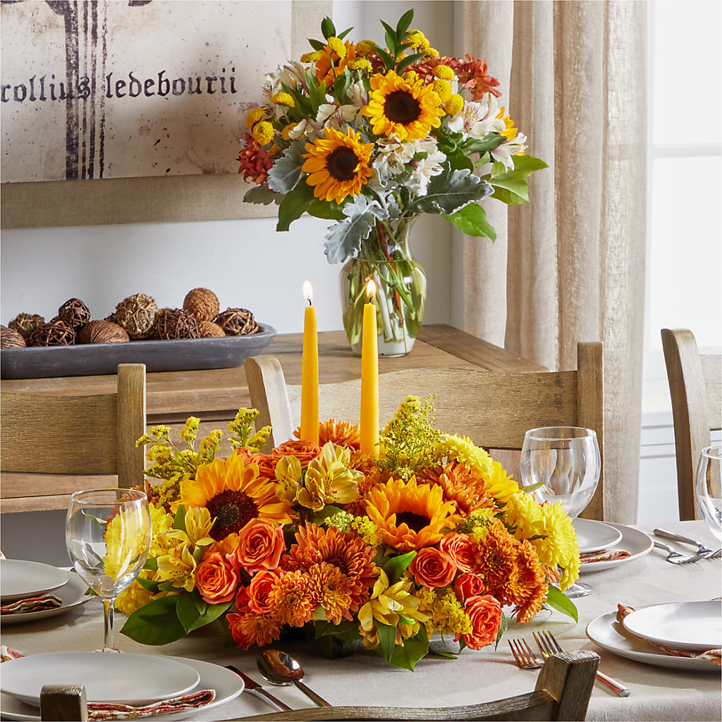 Golden Gathering Bundle – DESIGNER'S TOUCH FLORIST & GIFT SHOP LLC, West Union SC