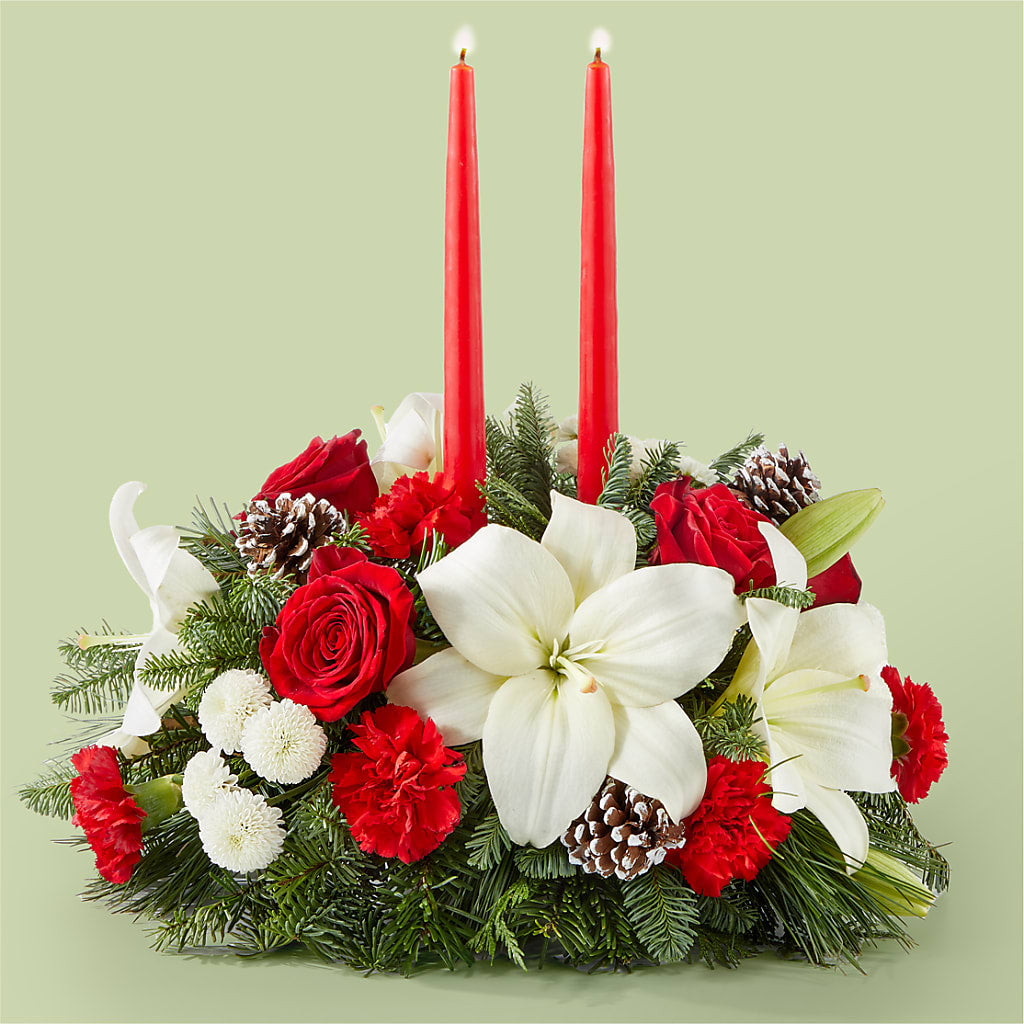 Seasonal Festivities Centerpiece – DESIGNER'S TOUCH FLORIST & GIFT SHOP LLC, West Union SC