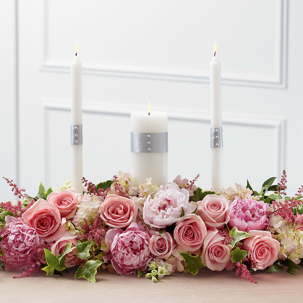 Worldwide Romance Unity Candle Arrangement – DESIGNER'S TOUCH FLORIST & GIFT SHOP LLC, West Union SC