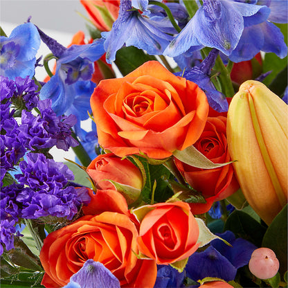 Radiant Citrus Box Bouquet – DESIGNER'S TOUCH FLORIST & GIFT SHOP LLC, West Union SC