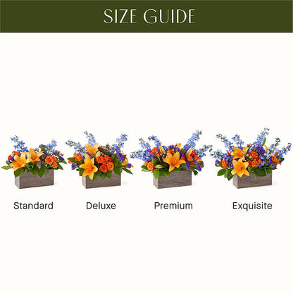 Radiant Citrus Box Bouquet – DESIGNER'S TOUCH FLORIST & GIFT SHOP LLC, West Union SC
