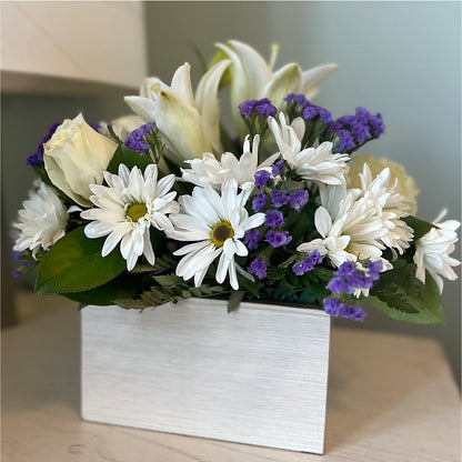 Beyond Blue Box Bouquet – DESIGNER'S TOUCH FLORIST & GIFT SHOP LLC, West Union SC