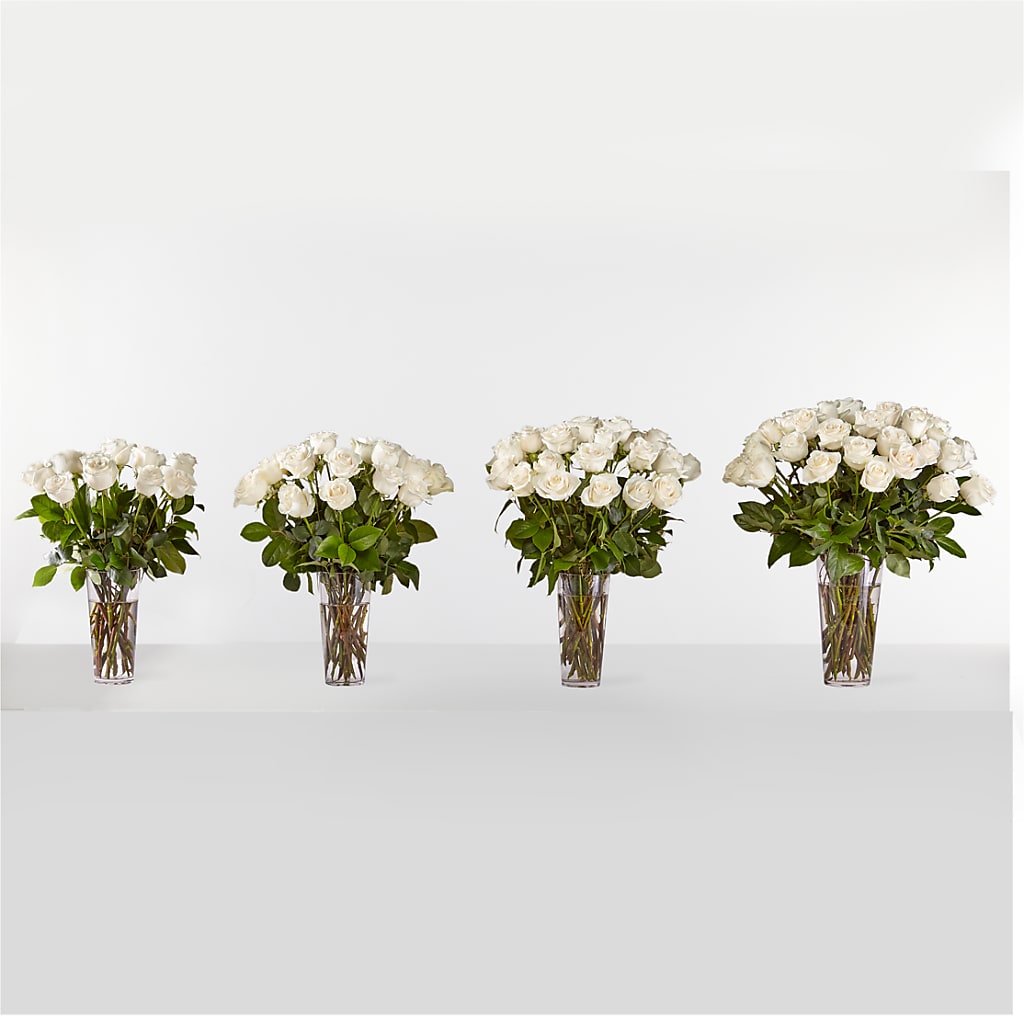Long Stem White Rose Bouquet – DESIGNER'S TOUCH FLORIST & GIFT SHOP LLC, West Union SC