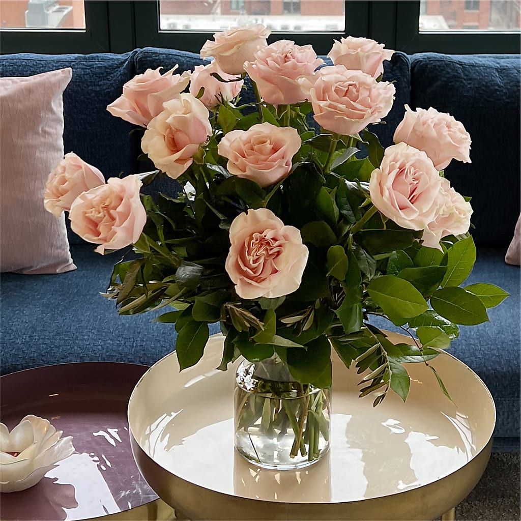 Long Stem Pink Rose Bouquet – DESIGNER'S TOUCH FLORIST & GIFT SHOP LLC, West Union SC