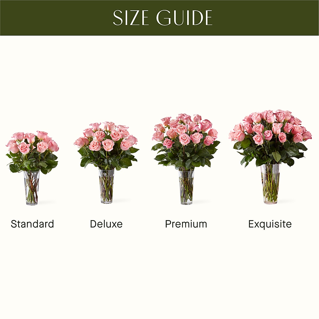 Long Stem Pink Rose Bouquet – DESIGNER'S TOUCH FLORIST & GIFT SHOP LLC, West Union SC