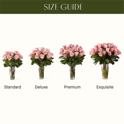 Long Stem Pink Rose Bouquet – DESIGNER'S TOUCH FLORIST & GIFT SHOP LLC, West Union SC