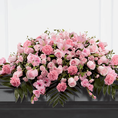 Garden of Comfort Casket Spray (Standard) – DESIGNER'S TOUCH FLORIST & GIFT SHOP LLC, West Union SC
