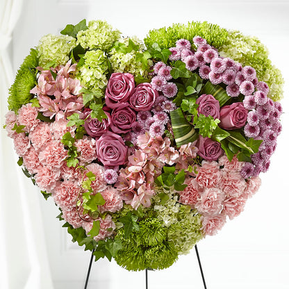 Heartwarming Standing Heart – DESIGNER'S TOUCH FLORIST & GIFT SHOP LLC, West Union SC