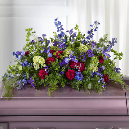 Always Treasured Casket Spray – DESIGNER'S TOUCH FLORIST & GIFT SHOP LLC, West Union SC