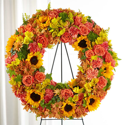 Autumnal Memories Wreath (Standard) – DESIGNER'S TOUCH FLORIST & GIFT SHOP LLC, West Union SC