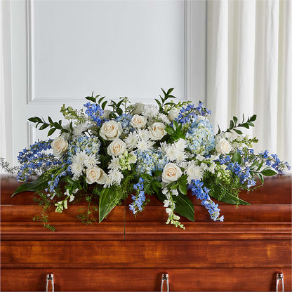 Timeless Essence Casket Spray – DESIGNER'S TOUCH FLORIST & GIFT SHOP LLC, West Union SC
