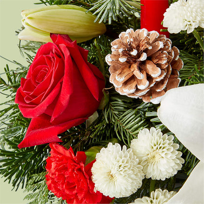 Seasonal Festivities Centerpiece – DESIGNER'S TOUCH FLORIST & GIFT SHOP LLC, West Union SC