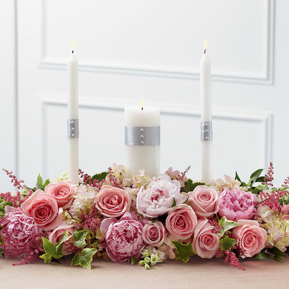 Worldwide Romance Unity Candle Arrangement – DESIGNER'S TOUCH FLORIST & GIFT SHOP LLC, West Union SC